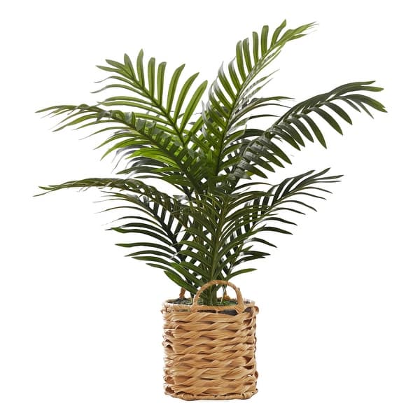 Artificial Plant, 24" Tall, Palm, Indoor, Faux, Fake, Table, Floor